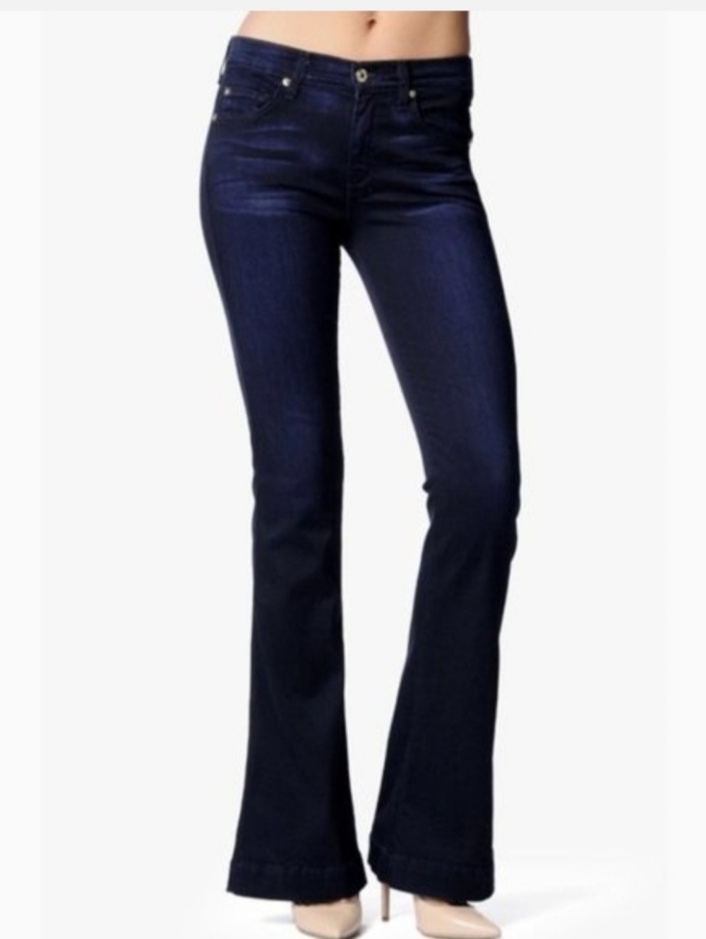 7 For All Mankind Dark Blue Trouser - Picture 5 of 5